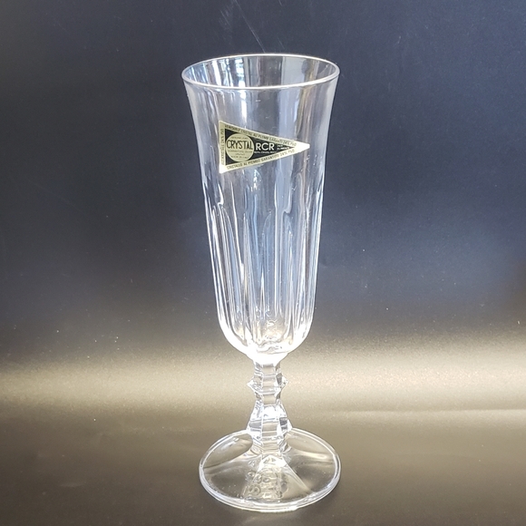 Vintage Other - Elegant Vintage Victoria by Royal Crystal Rock Champagne Glass RCR Made in Italy